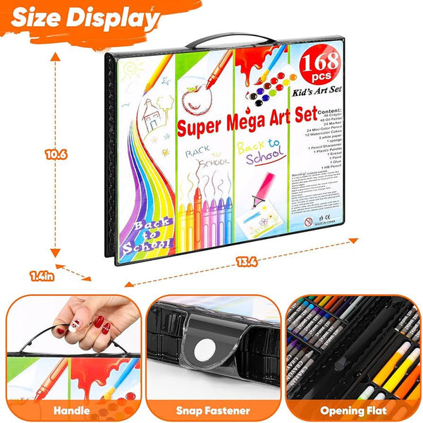 168 Piece Super Mega Art Set