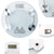 180KG Round Glass Digital Bathroom Scale with LCD Display - Mega Cart