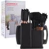 19-Piece Silicone Kitchenware Set with Organiser Container - Mega Cart