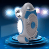 2 in 1 Rechargeable Desktop Fan With Light - Mega Cart