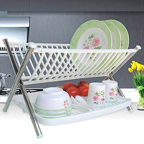 2-Layer Foldable Kitchen Dish Rack - Mega Cart