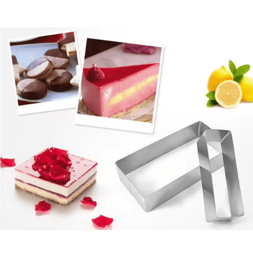 2-Piece Stainless Steel Mousse Cake Mold Set - Mega Cart