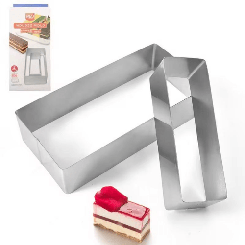 2-Piece Stainless Steel Mousse Cake Mold Set - Mega Cart