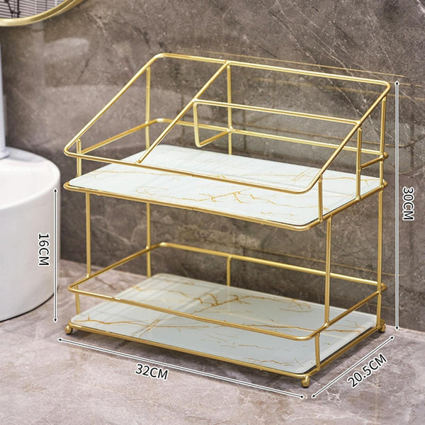 2-Tier Bathroom Organizer Rack - Mega Cart