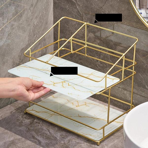 2-Tier Bathroom Organizer Rack - Mega Cart