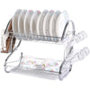 2 Tier Dish Drainer Rack - Mega Cart