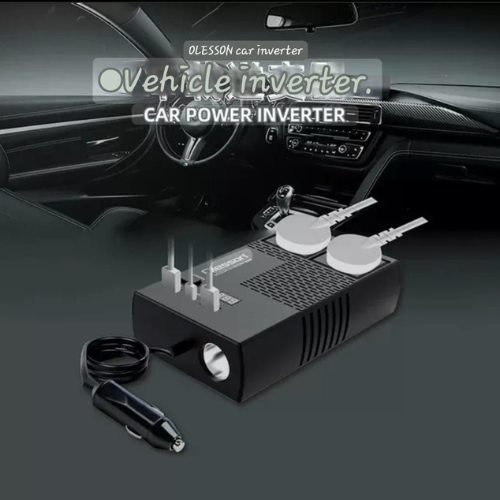200W Power Inverter With 2 USB Ports - Mega Cart