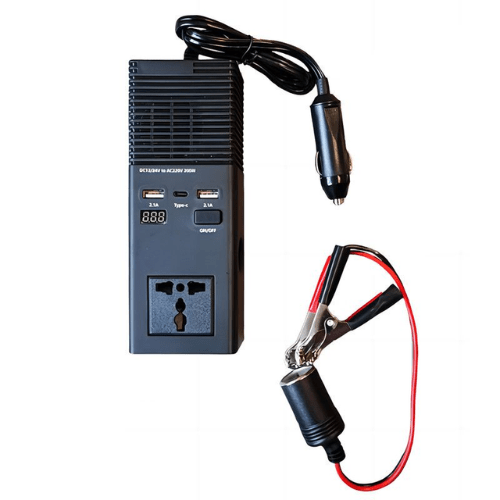 200W Small Car Power Inverter With Dual Ports - Mega Cart