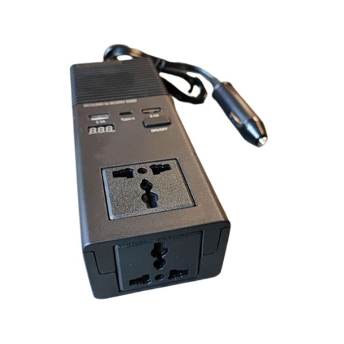 200W Small Car Power Inverter With Dual Ports - Mega Cart
