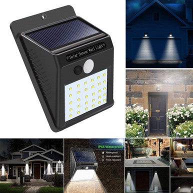 25 LED Solar Motion Sensor Wall Lights - IP65 Waterproof - Mega Cart