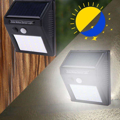 25 LED Solar Motion Sensor Wall Lights - IP65 Waterproof - Mega Cart