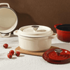 28cm Cast Iron Casserole Pot with Lid - Mega Cart