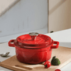 28cm Cast Iron Casserole Pot with Lid - Mega Cart