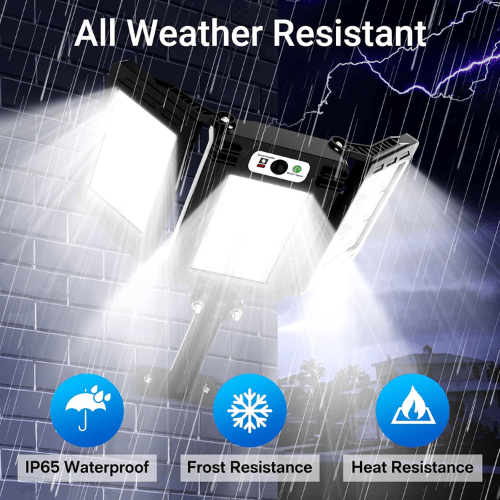 3 Heads Smart Solar Outdoor Light - Mega Cart