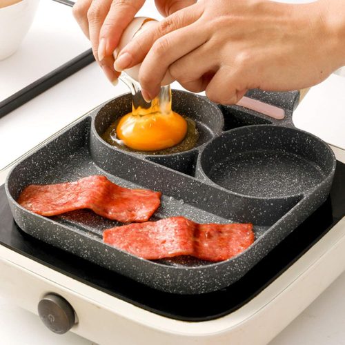 3-in-1 Non-Stick Breakfast Frying Pan - Mega Cart