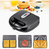 3-in-1 Non-stick Sandwich Maker with Removable Plates - Mega Cart