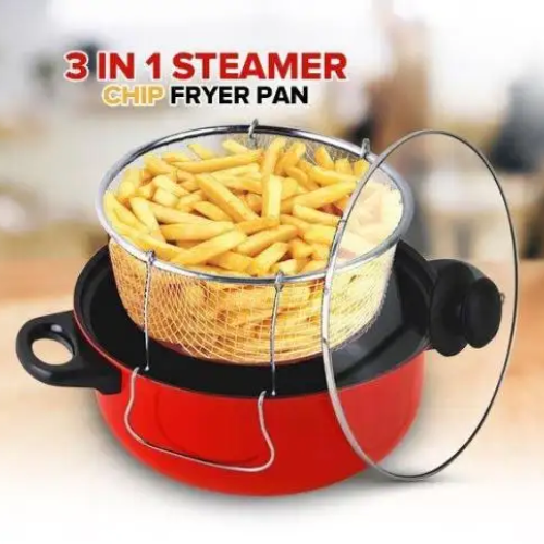 3 in 1 Steamer, Cooker And Fryer - Mega Cart