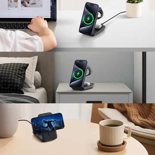 3 in 1 Wireless Charging Station - Mega Cart