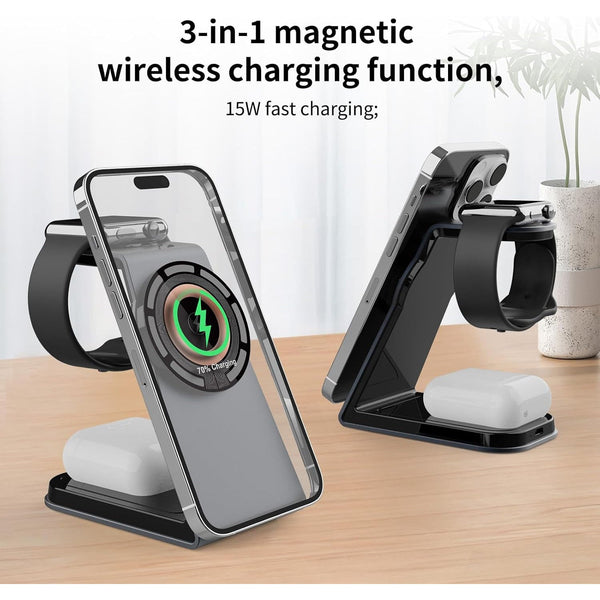 3 in 1 Wireless Charging Station - Mega Cart