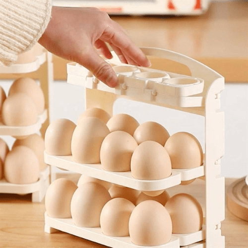 3 Layer Foldable Egg Storage Box - Mega Cart