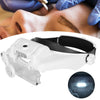 3 LED Helmet Magnifier for Crafts and Repairs - Mega Cart