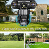 3-Lens Smart CCTV Camera with 4G Support - Mega Cart