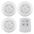 3 Piece LED Wall Lamp With Remote Control - Mega Cart