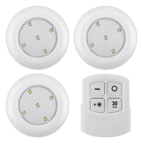 3 Piece LED Wall Lamp With Remote Control - Mega Cart