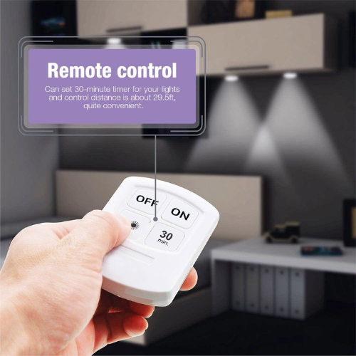 3 Piece LED Wall Lamp With Remote Control - Mega Cart