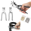 3 Pieces Leather Hole Punch & Grommet Setting Tool Kit - Mega Cart