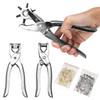 3 Pieces Leather Hole Punch & Grommet Setting Tool Kit - Mega Cart