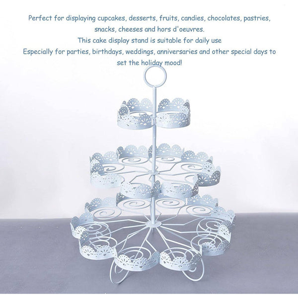 3-Tier Cupcake Stand Display - Mega Cart