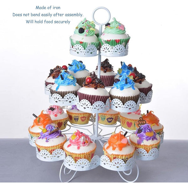 3-Tier Cupcake Stand Display - Mega Cart