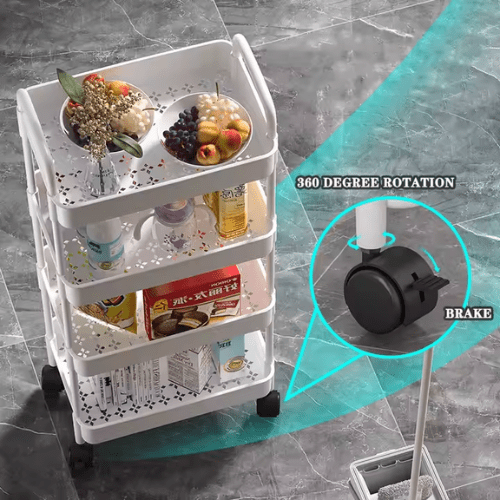 3-Tier Organizer With Wheels - Mega Cart