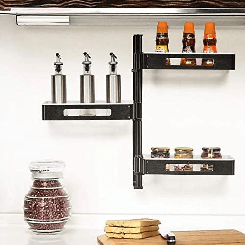 3-Tier Rotating Corner Shelves - Mega Cart
