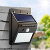 30 LED Solar-Powered Waterproof Wall Light with Smart Sensor - Mega Cart