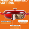 30cm Cast Iron Casserole Pot with Lid - Mega Cart