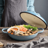 30cm Cast Iron Casserole Pot with Lid - Mega Cart