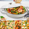 30cm Cast Iron Casserole Pot with Lid - Mega Cart