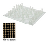 32 Piece Frosted Glass Chess Board Game - Mega Cart