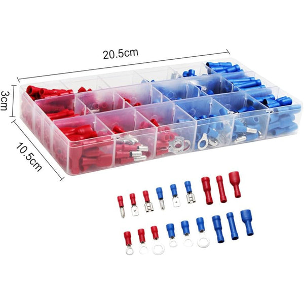 330pcs Wire Connectors and Heat Shrink Tube Set - Mega Cart