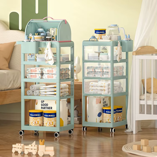 4-Layer Newborn Baby Storage Rack - Mega Cart