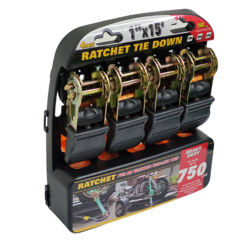 4 Piece Ratchet Tie Down - Mega Cart