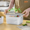 4 Piece Storage Containers for Fridge with Removable Colander - Mega Cart