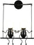 PrimeNest Whimsical Iron Companions Swing Light - Cozy Home Decor
