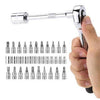 46-Piece 1/4-Inch Socket Set with Carrying Case - Mega Cart