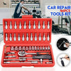 46-Piece 1/4-Inch Socket Set with Carrying Case - Mega Cart