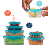 6-Piece Airtight Stackable Food Storage Containers - Mega Cart