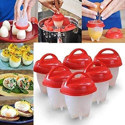 6 Piece Non Stick Silicone Egg Boil - Mega Cart