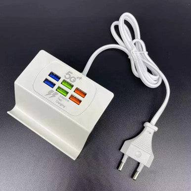 6-Port USB High-Speed Charging Stand for Multiple Devices - Mega Cart